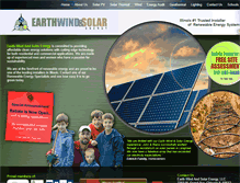Tablet Screenshot of earthwindandsolarenergy.com